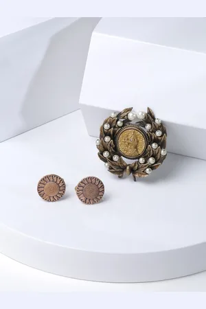 COSA NOSTRAA Men Metallic-Toned & Yellow Accessory Gift Set