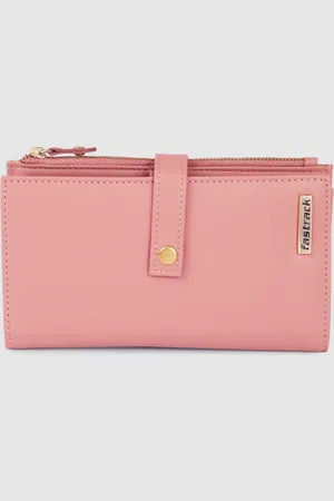 Fastrack Women Pink Solid Two Fold Wallet