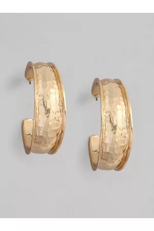 Accessorize London Women Beaten Statement Hoop Earring