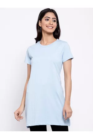 Kalt Women Blue Oversized T-shirt