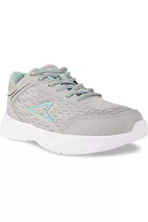POWER Women Grey Woven Design Sneakers