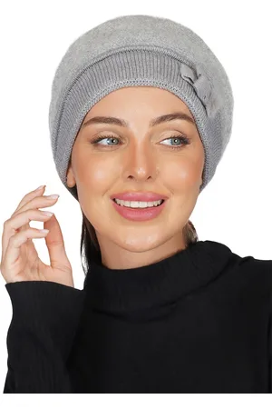 iSWEVEN Women Grey Slouchy Beanie