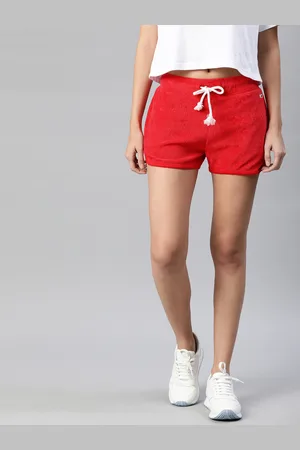 Tommy Hilfiger Women Red Solid Regular Fit Regular Shorts