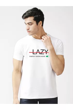 EPPE Men White Typography Printed Sports T-shirt