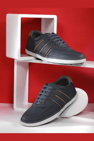 Mast & Harbour Men Navy Blue Solid Sneakers