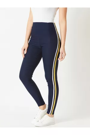 Miss Chase Women Navy Blue Solid Skinny-Fit Jeggings