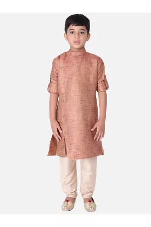 TABARD Boys Maroon Kurta