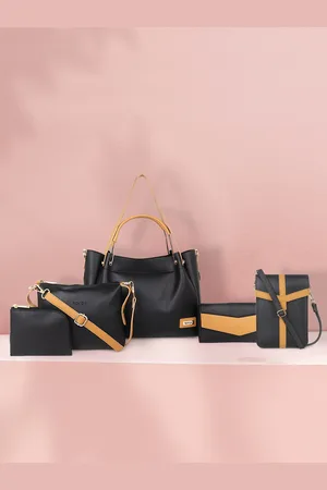 ROVOK Women Black PU Structured Shoulder Bag