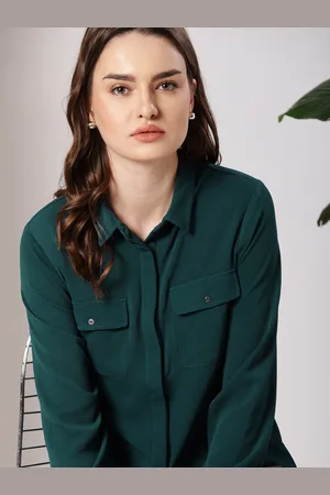 Invictus Women Green Casual Shirt
