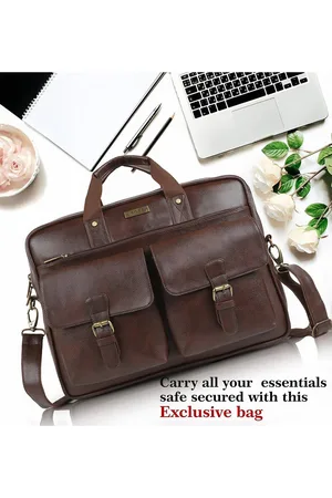 Veneer Unisex Brown Laptop Bag
