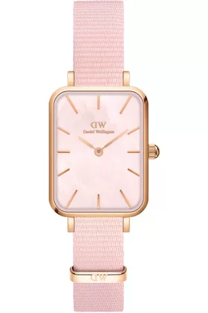 Daniel Wellington Women Pink Dial & Pink Bracelet Style Straps Analogue Watch DW00100509