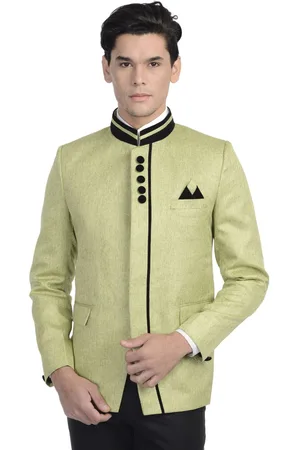 Wintage Green Single-Breasted Partywear Blazer
