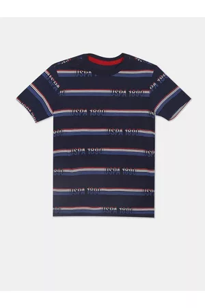 U.S. Polo Assn. U S Polo Assn Boys Blue Striped T-shirt