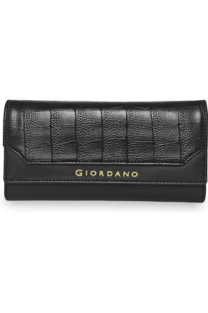 Giordano Women Black PU Two Fold Wallet