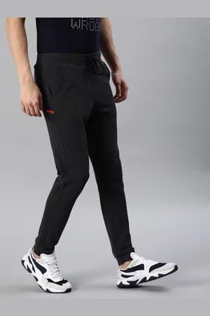 WROGN Men Black Solid Slim Fit Joggers