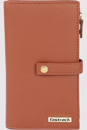 Fastrack Women Brown Solid Two Fold Wallet
