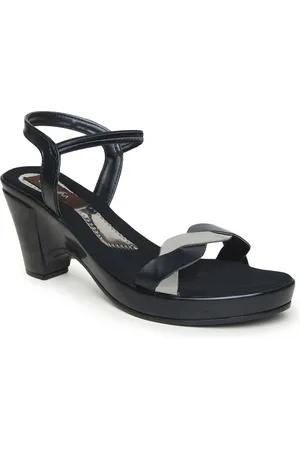 VALIOSAA Women Black Solid Block Heels