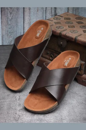 REFOAM Men Brown Comfort Sandals