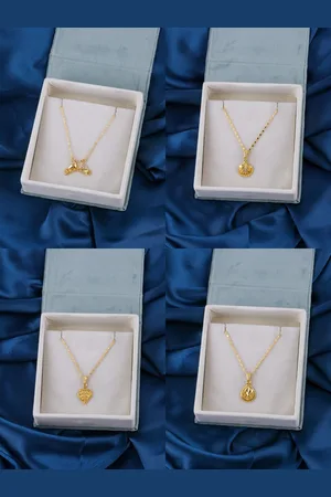 Brandsoon Set Of 4 Brass Gold-Plated Chain