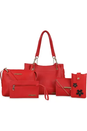 Bagsy Malone Red Solid Shoulder Bag