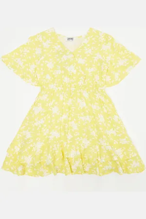 CANTABIL Yellow Floral Dress