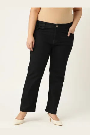 PARIS HAMILTON Women Black Boyfriend Fit High-Rise Stretchable Jeans