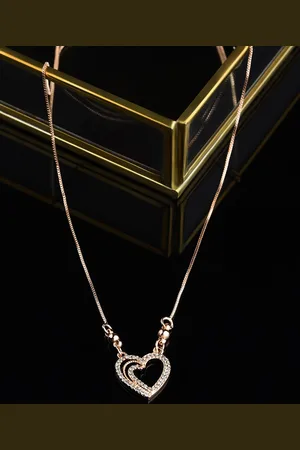 Ami Rose Gold Brass Rose Gold-Plated Necklace
