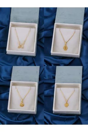 Brandsoon Set of 4 Gold-Toned Brass Gold-Plated Chain
