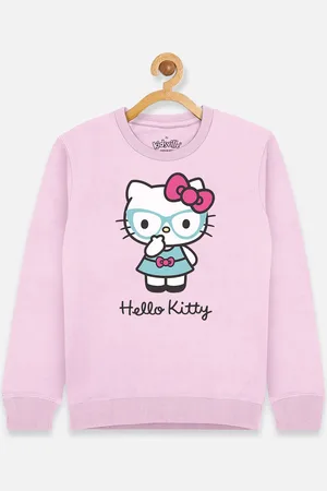 Kidsville Girls Pink Hello Kitty Printed Sweatshirt