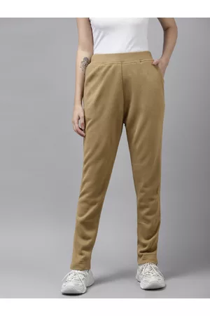 Cayman Women Camel Brown Slim Fit Trousers