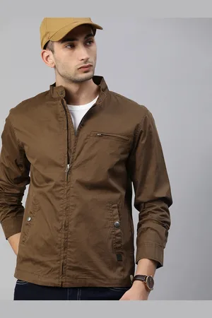 WROGN Men Brown Solid Tailored Jacket