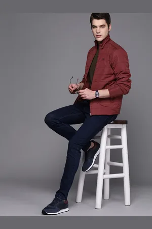 Buy Allen Solly Blue & Maroon Regular Fit Colour Block Jacket for Mens  Online @ Tata CLiQ