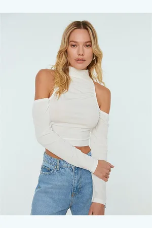 Trendyol Women White Crop Top