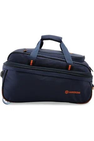 Harissons Unisex Navy Blue Solid Expander Duffel Bag