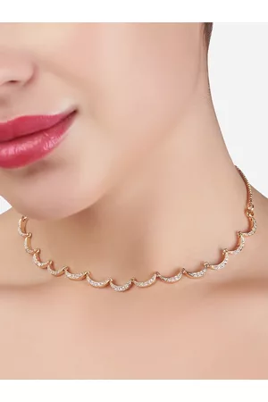 Ami Rose Gold Brass Rose Gold-Plated Necklace