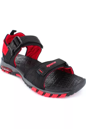 Sparx Men Black Solid Sports Sandals