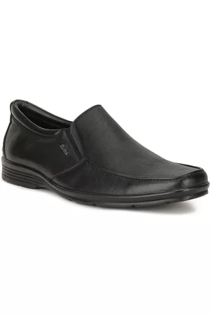 Bata Men Black Solid Formal Slip-Ons Shoe