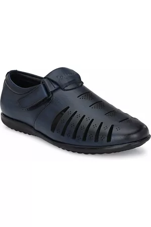San Frissco Men Navy Blue Fisherman Sandals