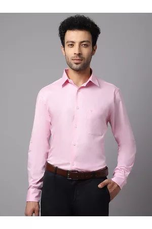 CANTABIL Men Pink Cotton Formal Shirt