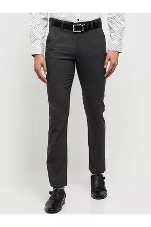 Buy WES Formals by Westside Grey Carrot Fit Trousers Online at best price  at TataCLiQ