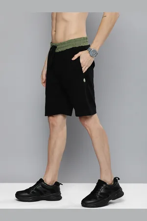 Flying Machine Men Black Slim Fit Regular Shorts