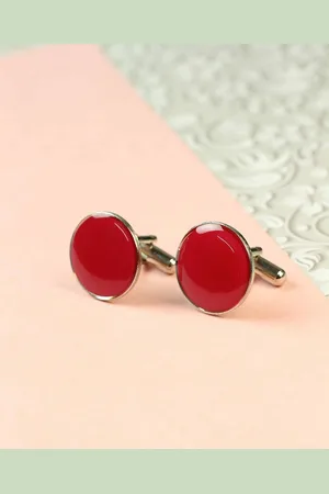 Tossido Men Pink Cufflink