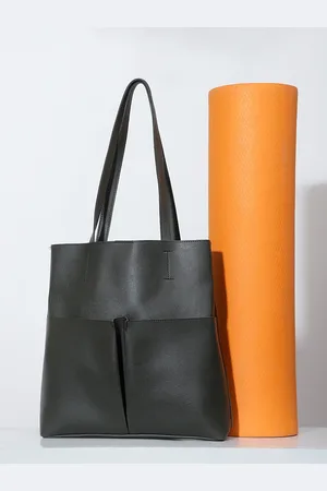 Legal Bribe Black Solid Oversized Shopper Tote Bag