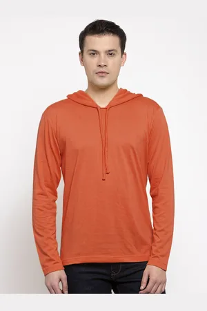 Friskers Men Rust Pure Cotton T-shirt