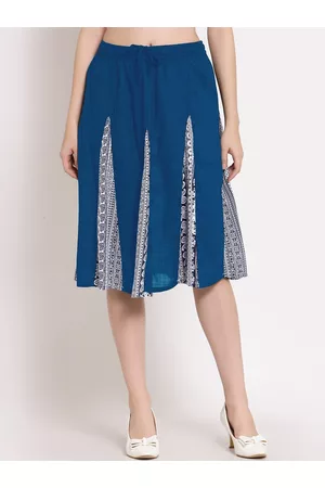 Flared ethnic outlet skirt