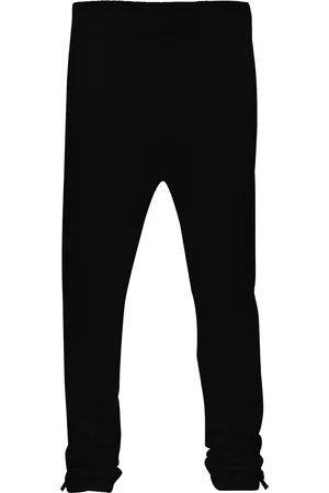3 PIN Girls Black Solid Pure Cotton Leggings