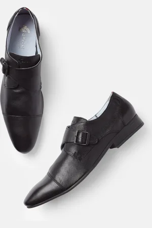 Gabicci Men Black Textured Formal Slip-on Shoes