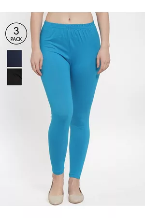 GRACIT Women Pack Of 3 Solid Ankle-Length Leggings