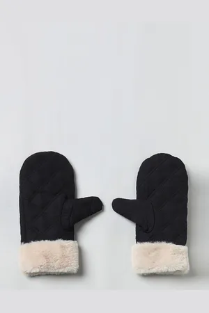 ONLY Women Black Solid Quilted Gloves
