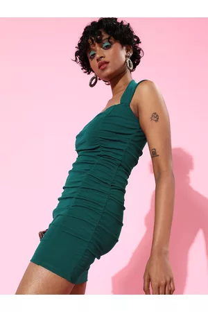Veni Vidi Vici Green Halter Neck Bodycon Dress